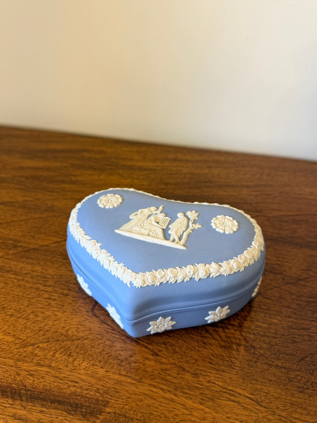 Large Heart Wedgwood Trinket Box