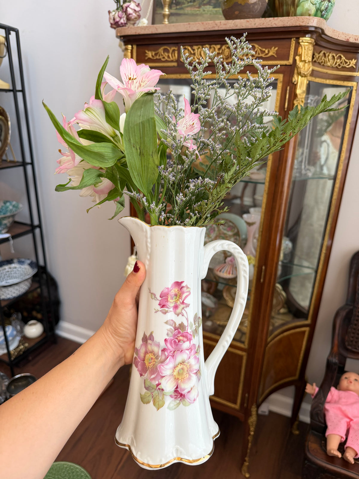 Bavarian Floral Pitcher