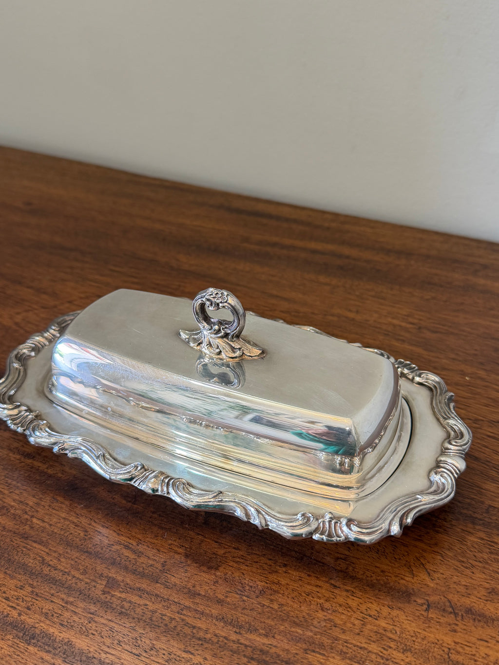 FB Rogers Midcentury Butter Dish