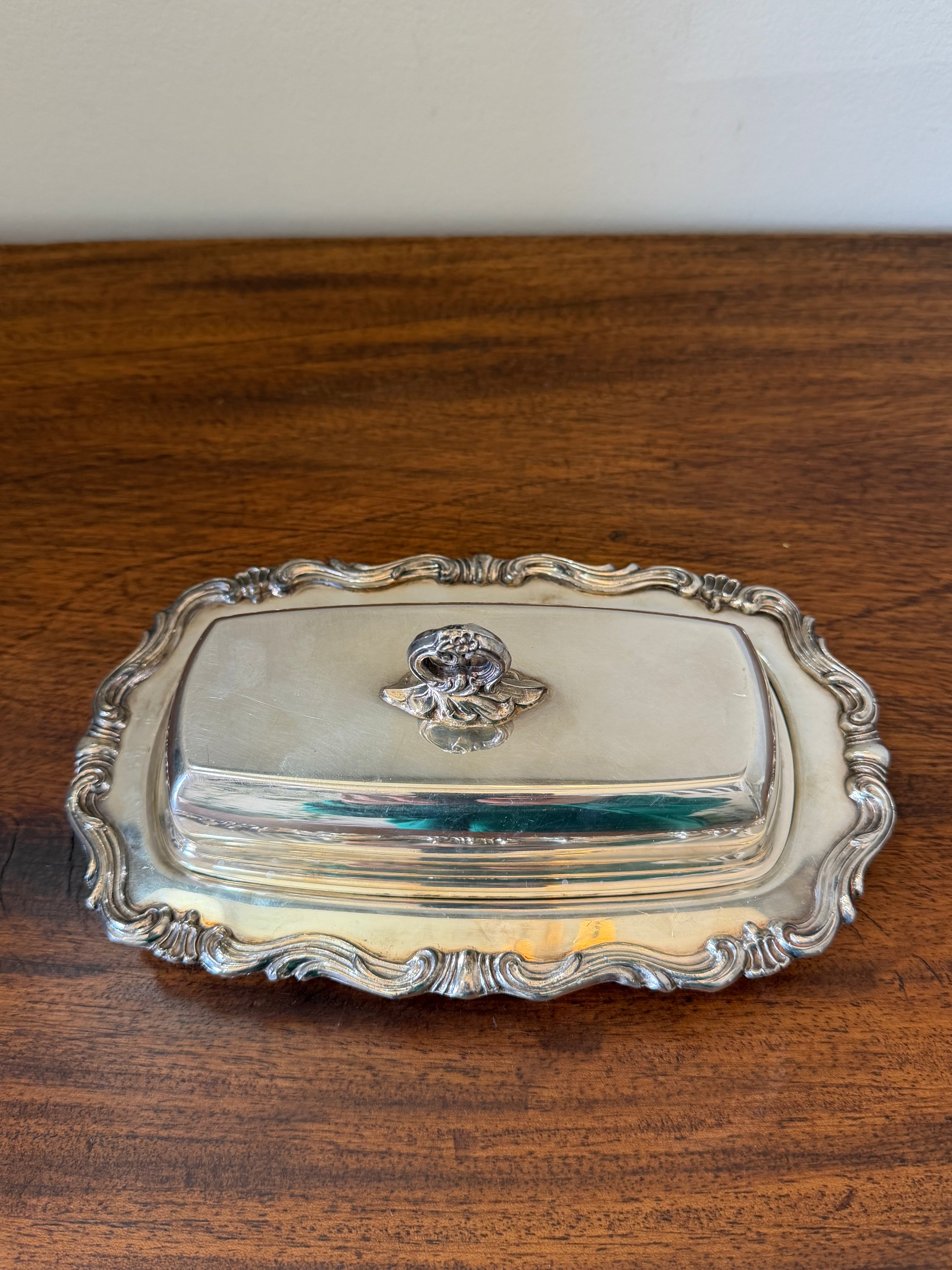 FB Rogers Midcentury Butter Dish