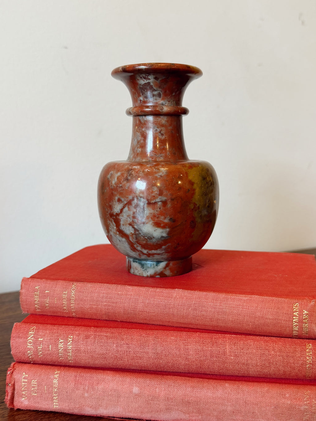 Red Alabaster Vase