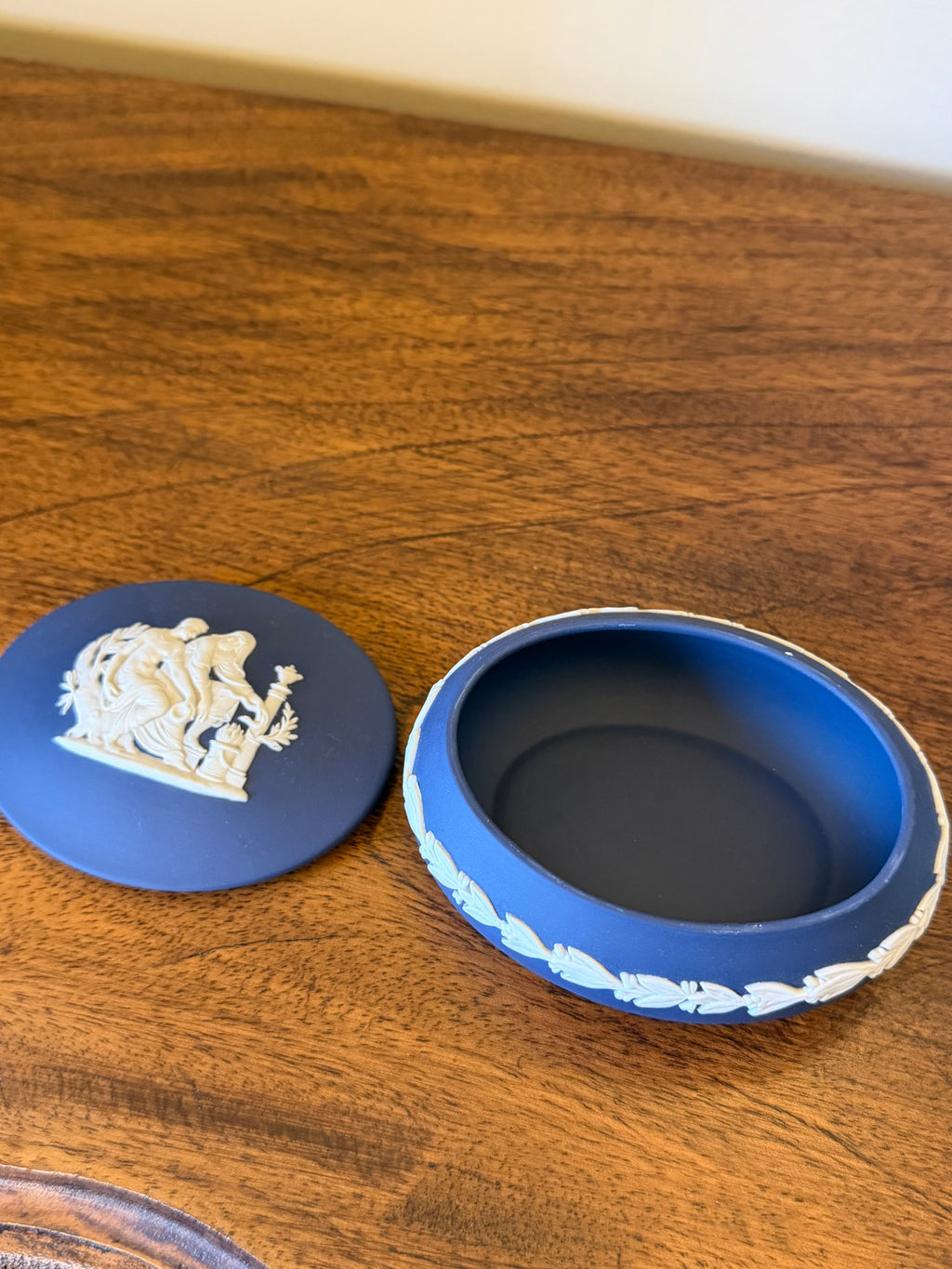 Portland Blue Wedgwood Trinket Box