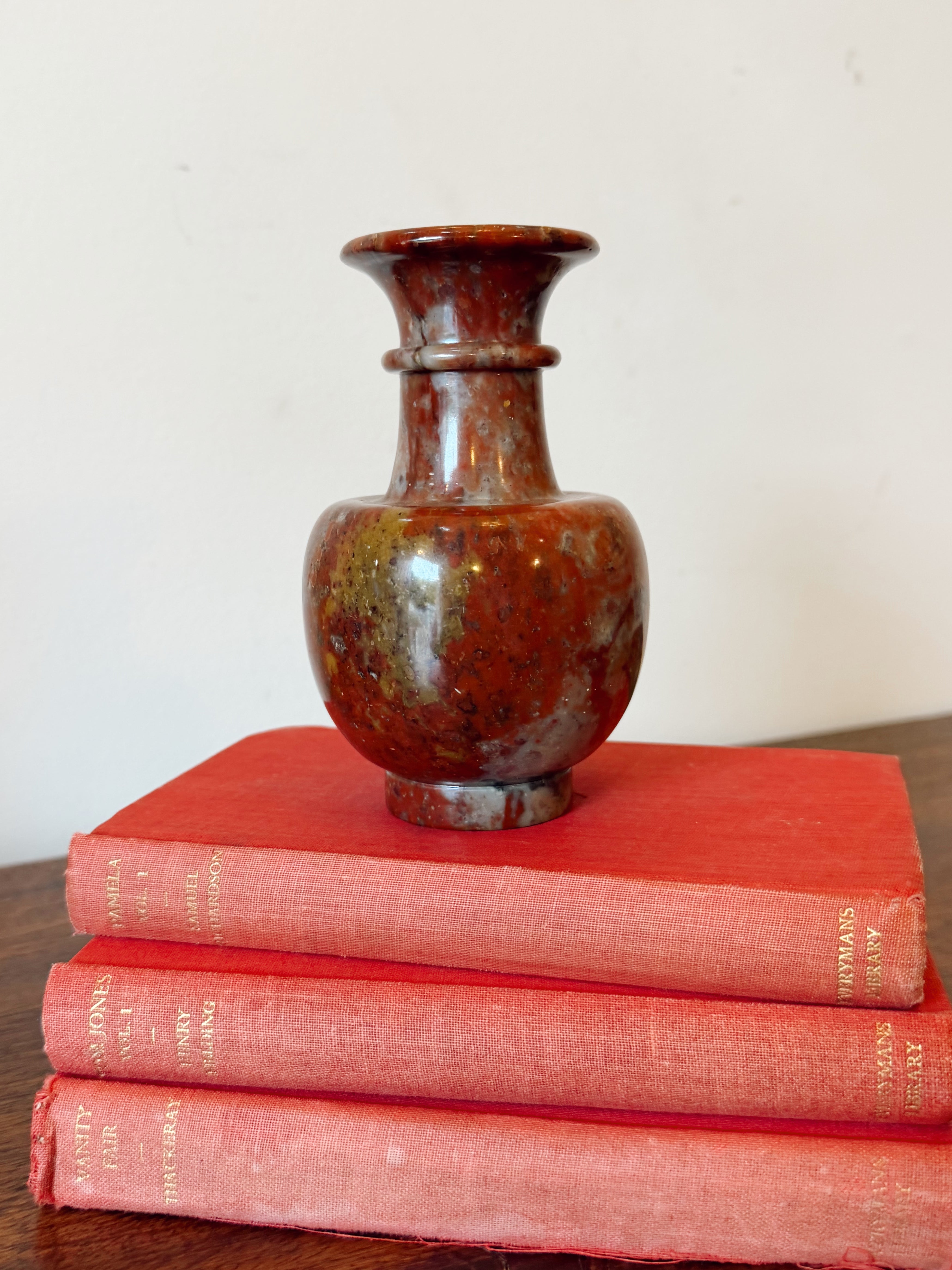 Red Alabaster Vase