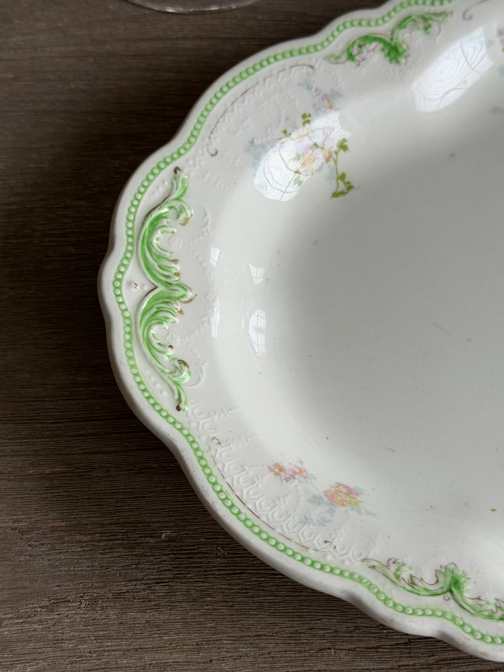 Antique English Vanity Tray 12” long