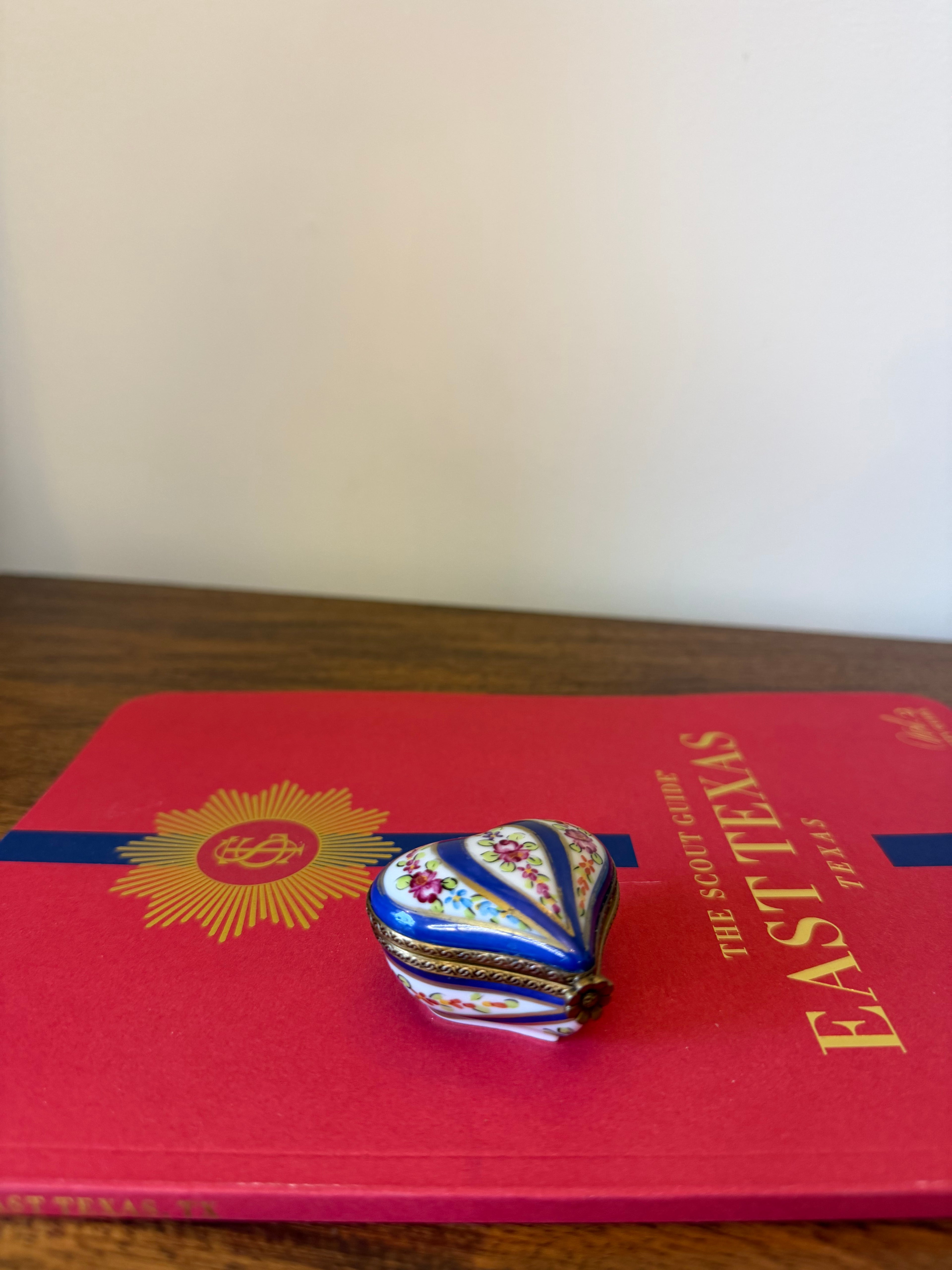 Limoges Heart Trinket Box