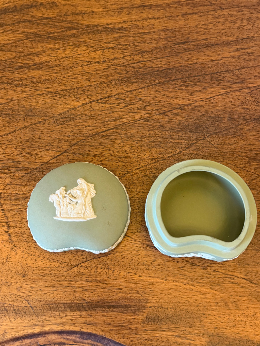 Sage Green Wedgwood Trinket Box