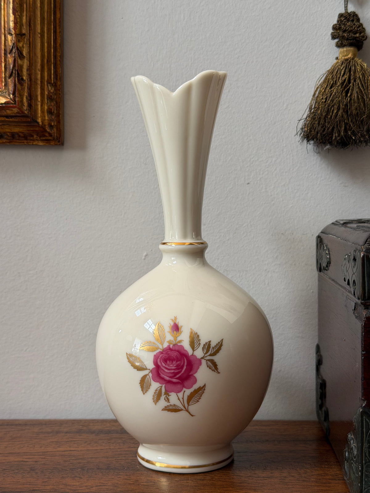 Lenox Fluted Floral Vase