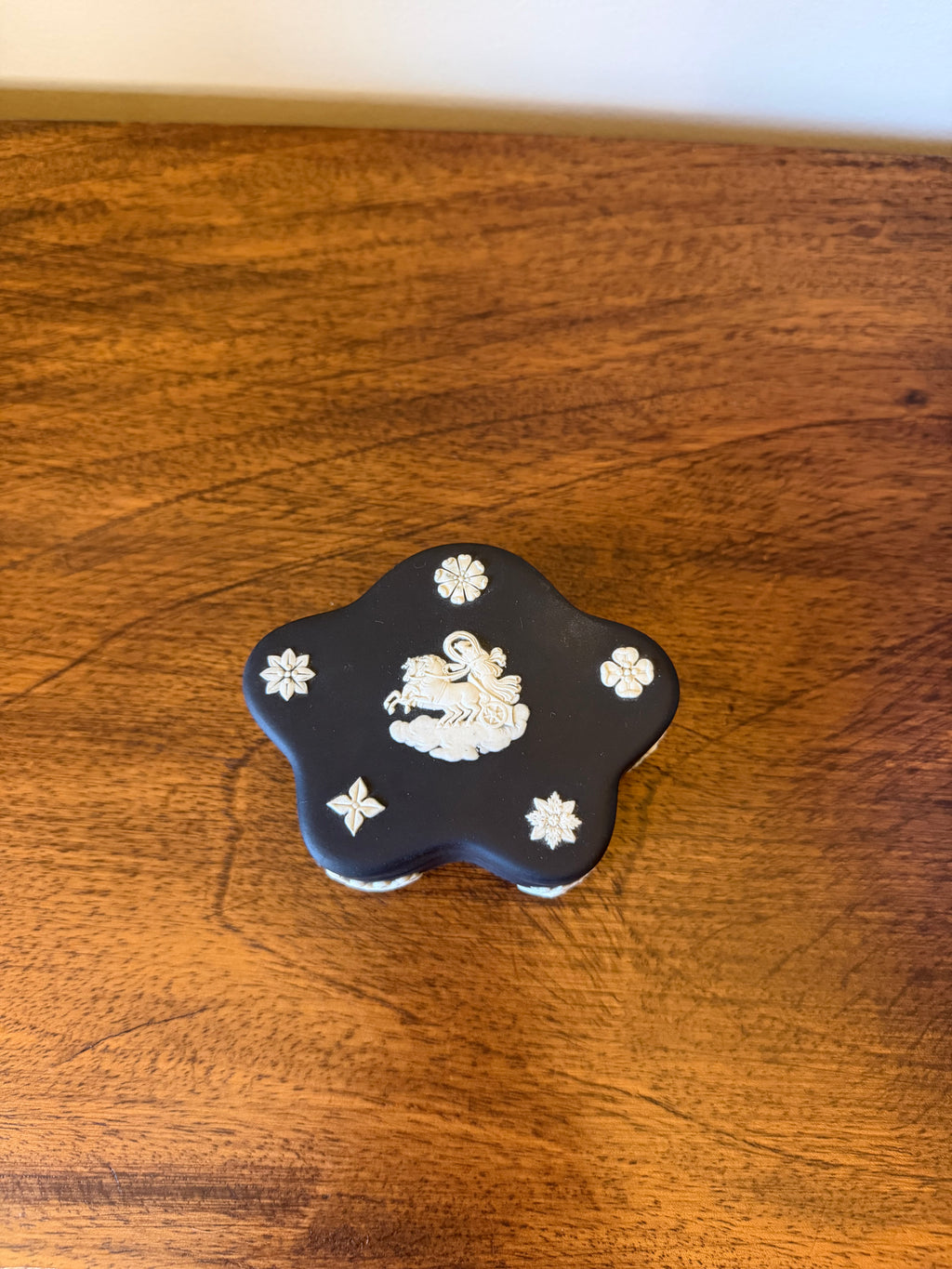 Basalt and Cream Wedgwood Trinket Box