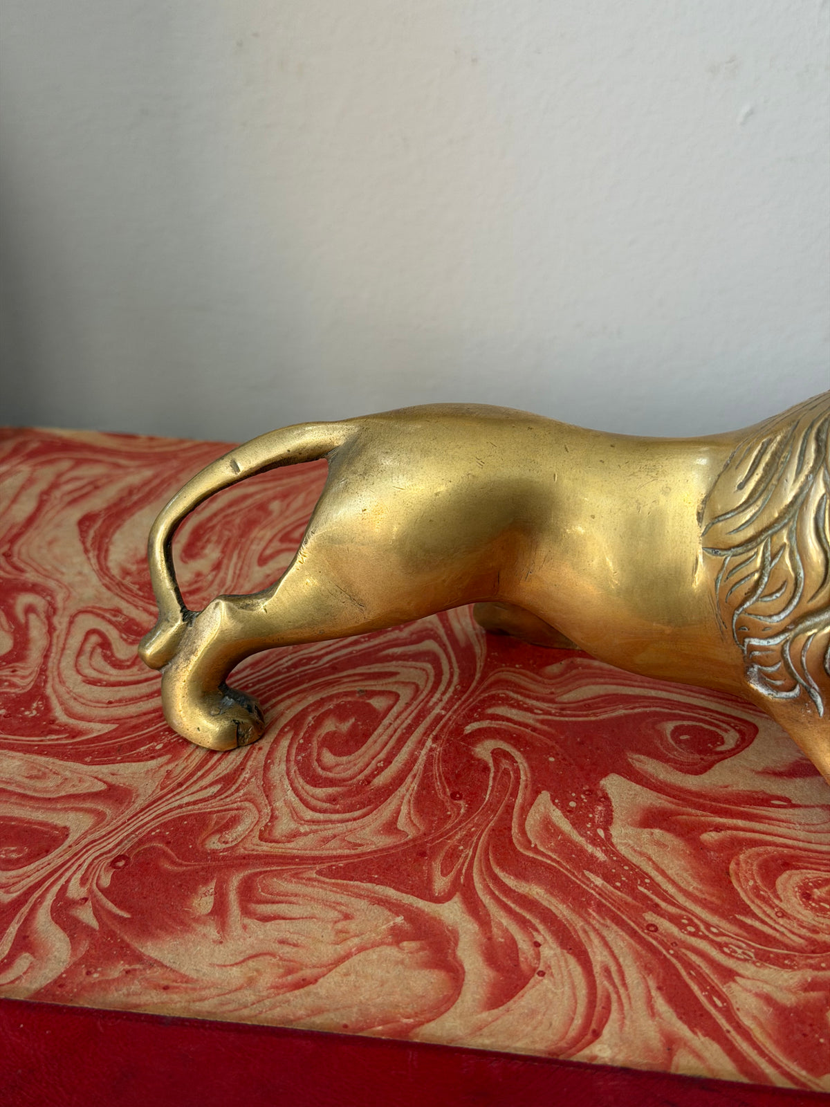Brass Lion from The Cotswolds 7” long
