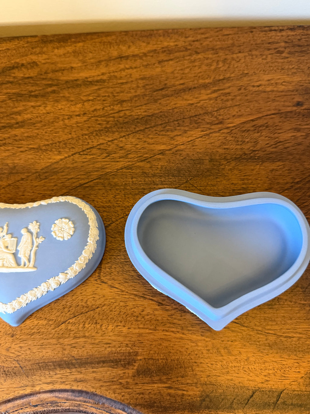 Large Heart Wedgwood Trinket Box