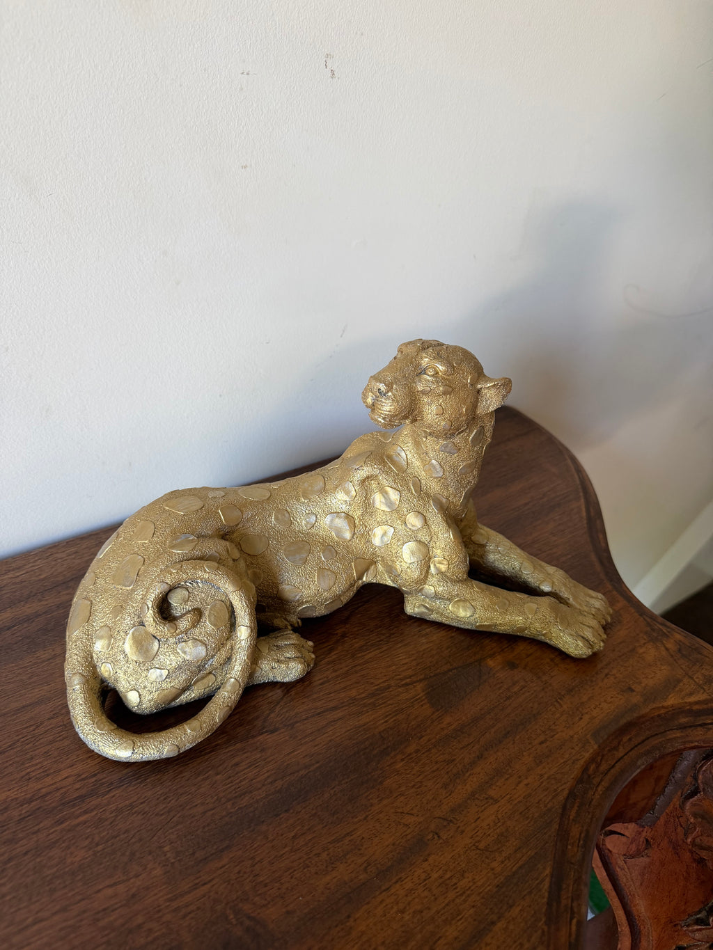 Gilt Leopard Sculpture