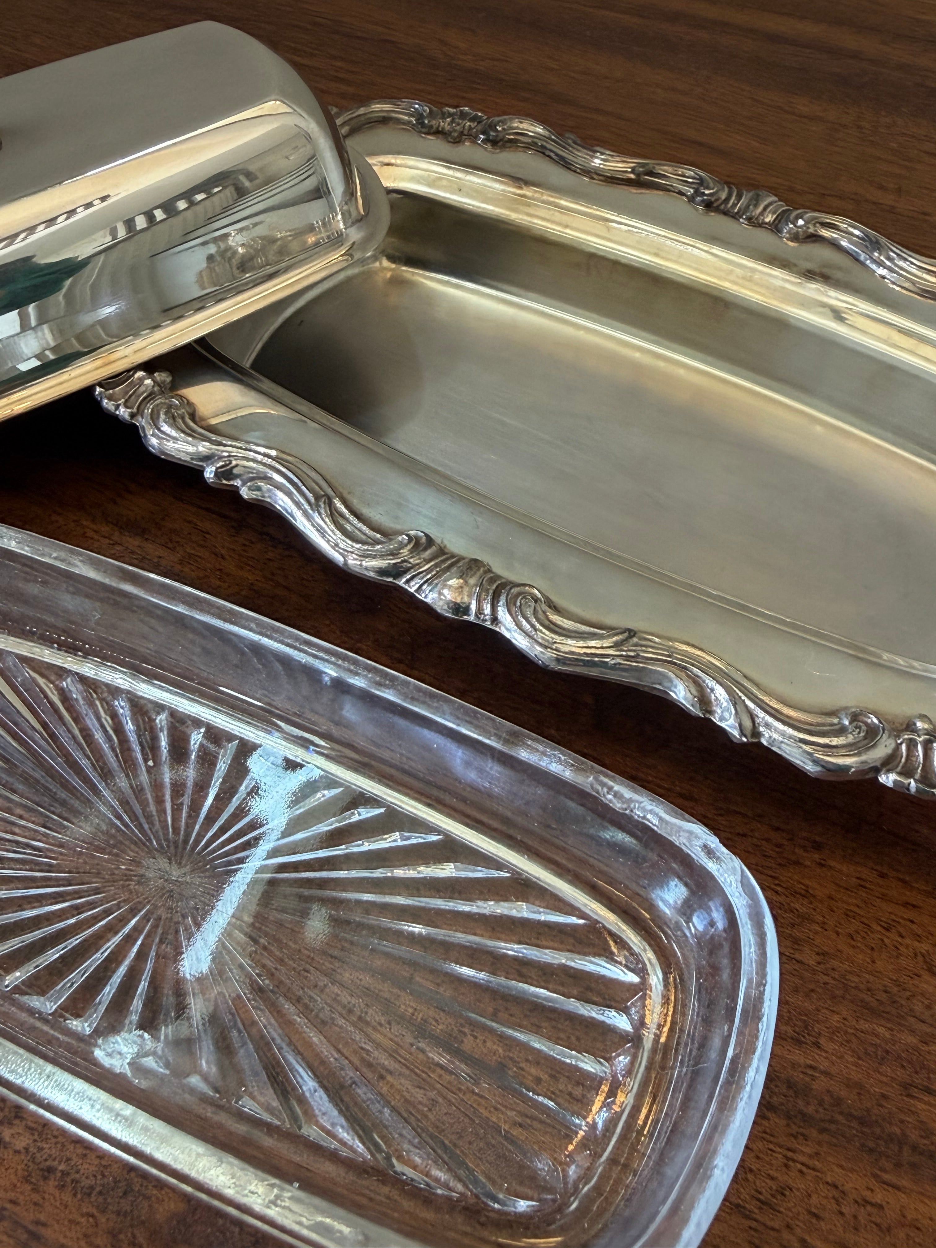 FB Rogers Midcentury Butter Dish