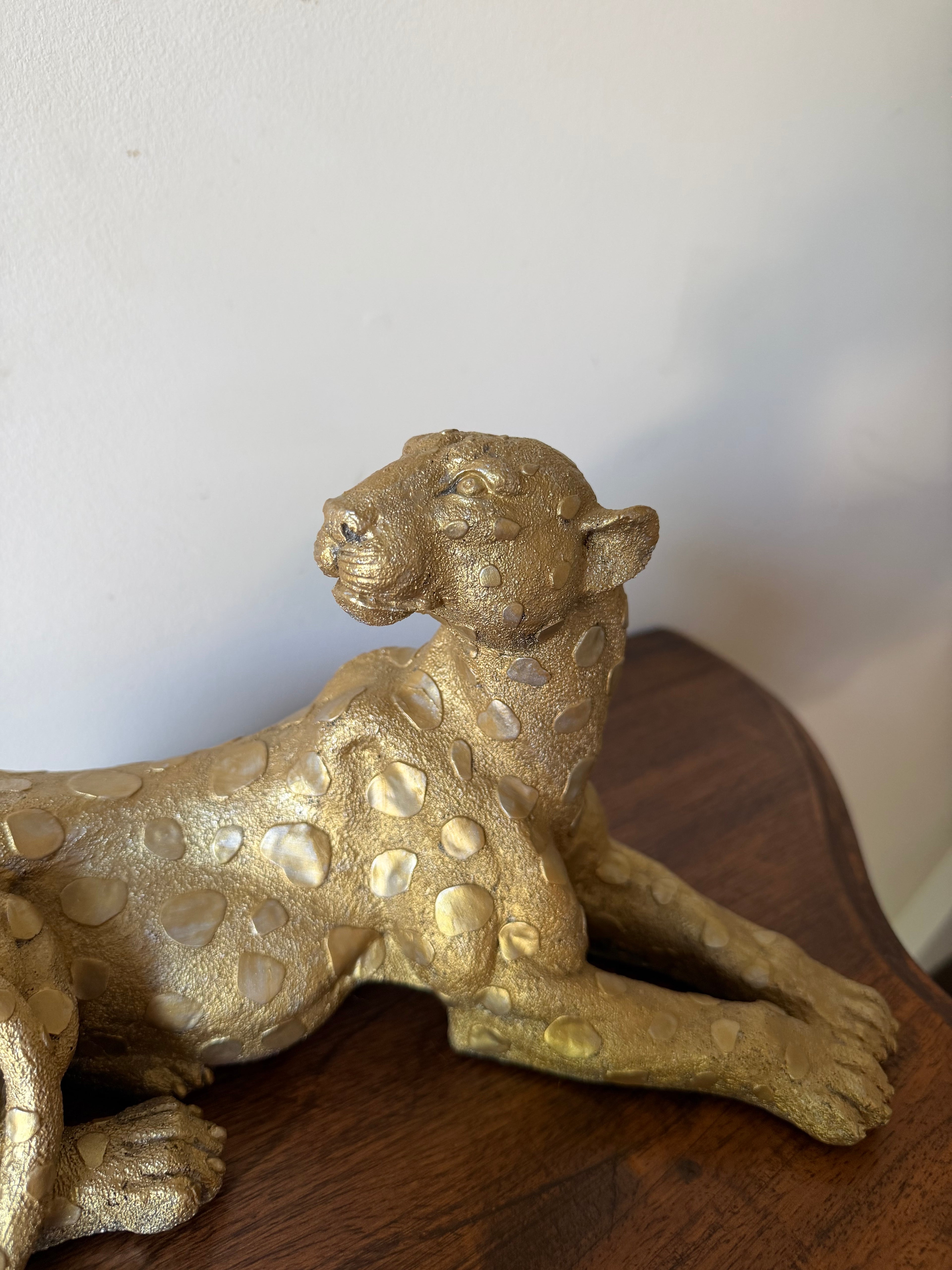 Gilt Leopard Sculpture