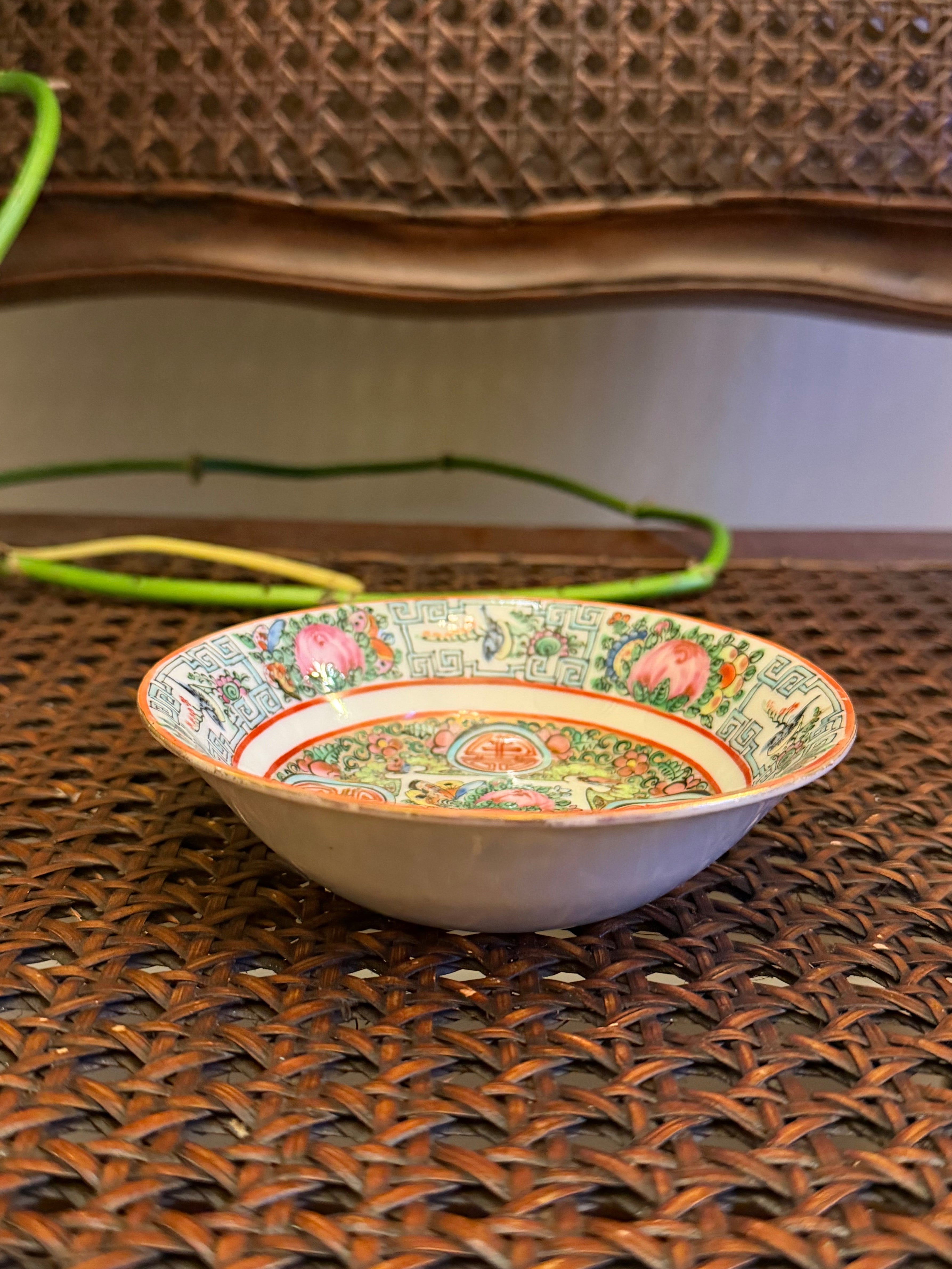 Small Rose Canton Bowl