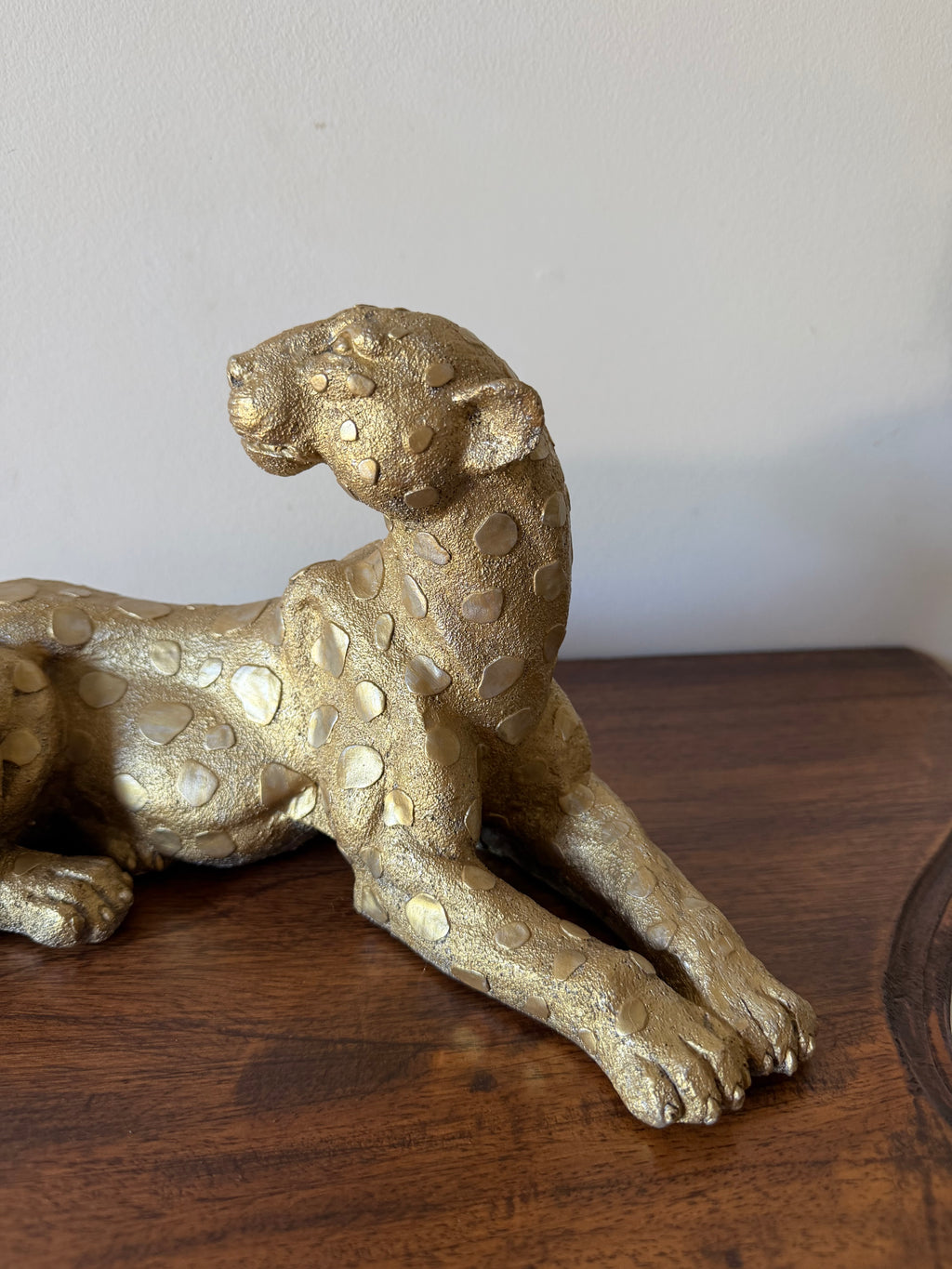 Gilt Leopard Sculpture