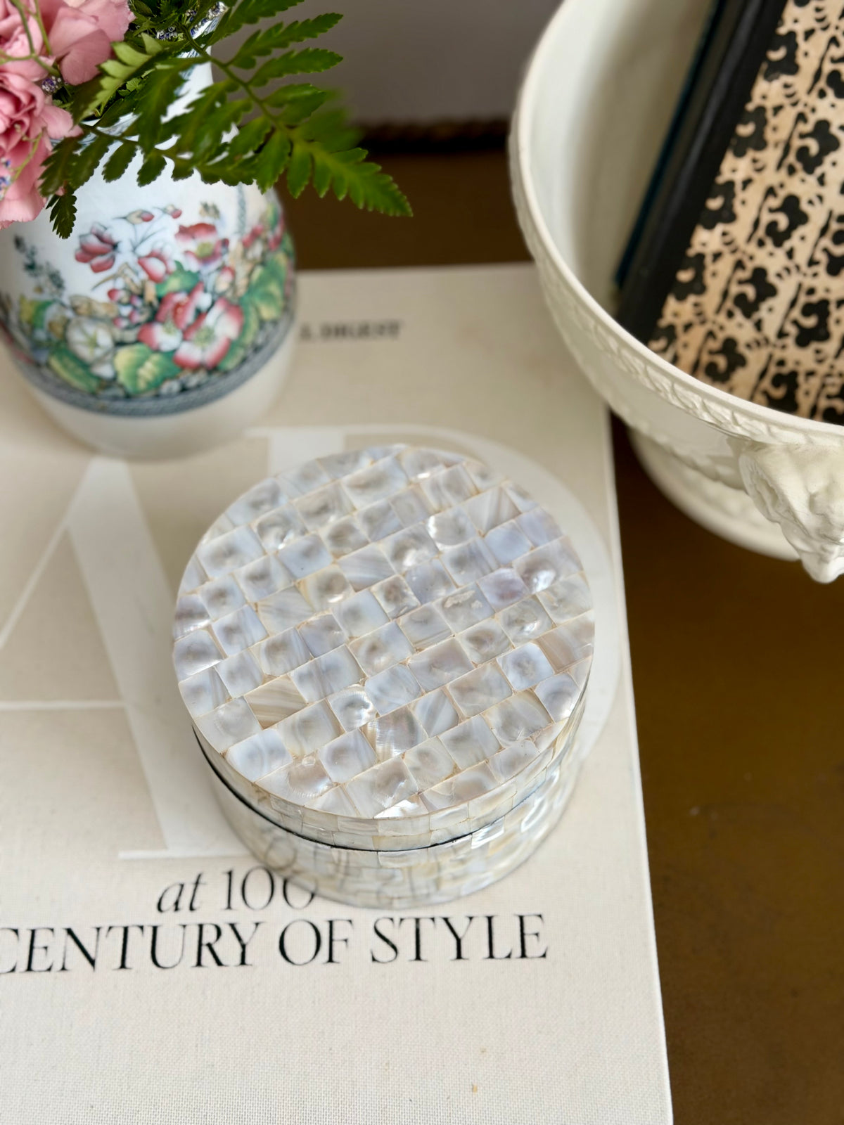 Mother of Pearl Mosaic Box
