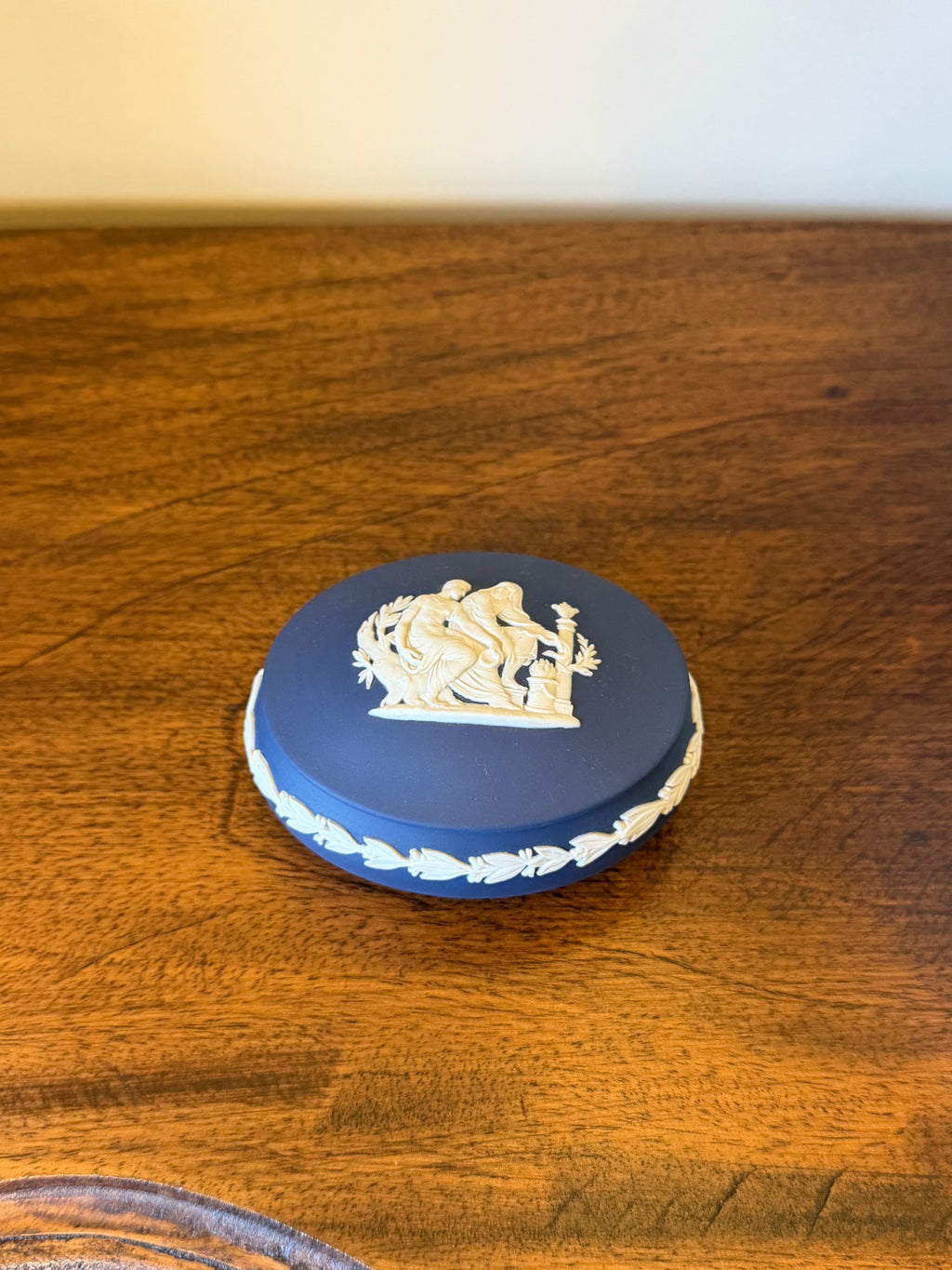Portland Blue Wedgwood Trinket Box