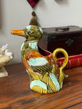 French Duck Majolica Pitcher