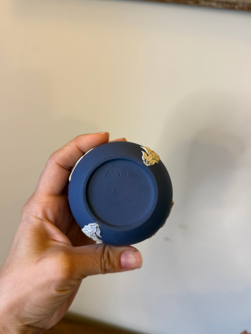 Navy Wedgwood Bud Vase