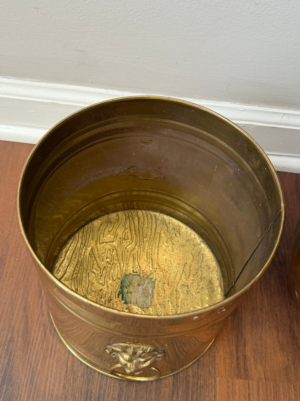Brass Double Lionhead Planter