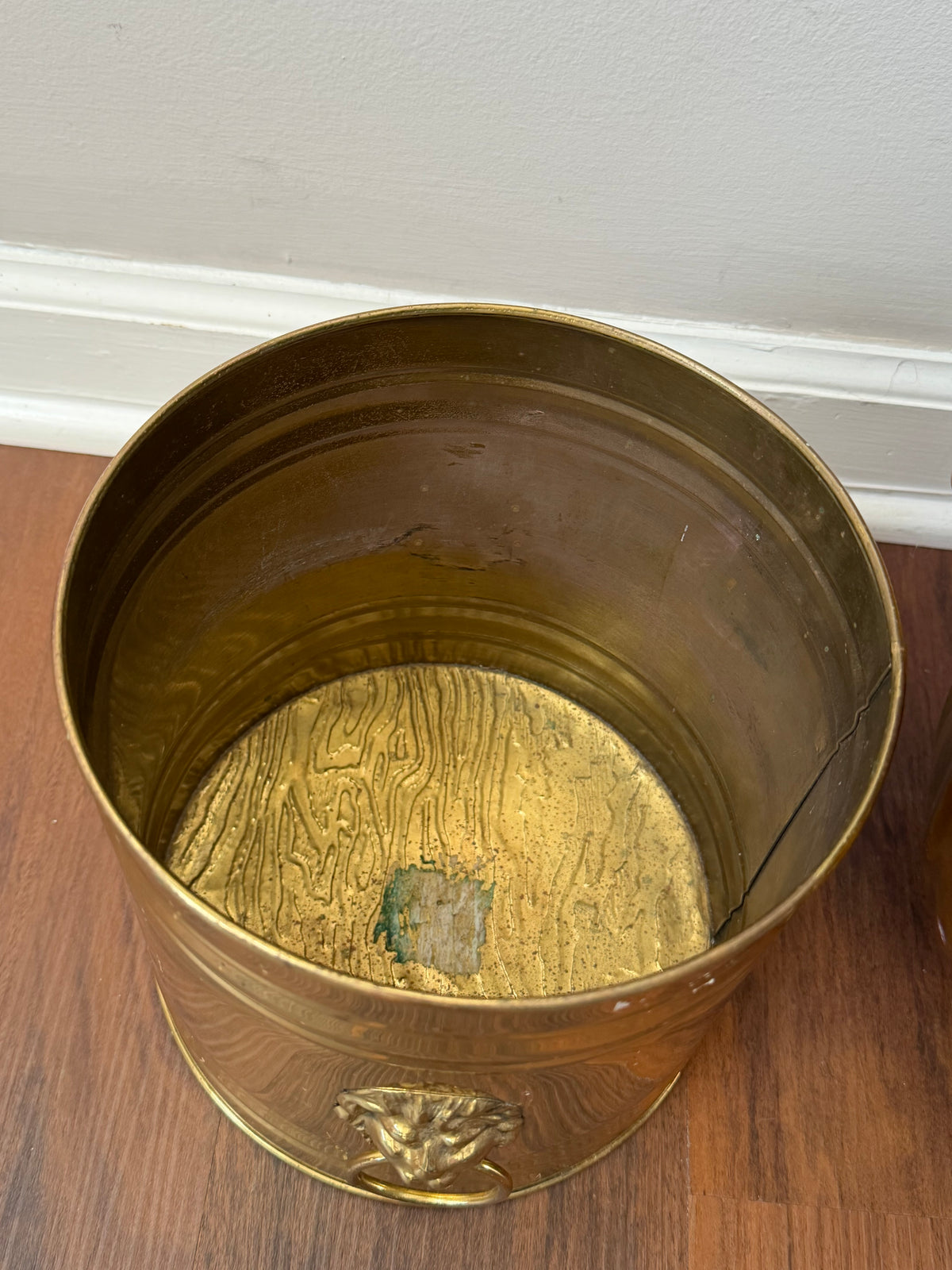 Brass Double Lionhead Planter