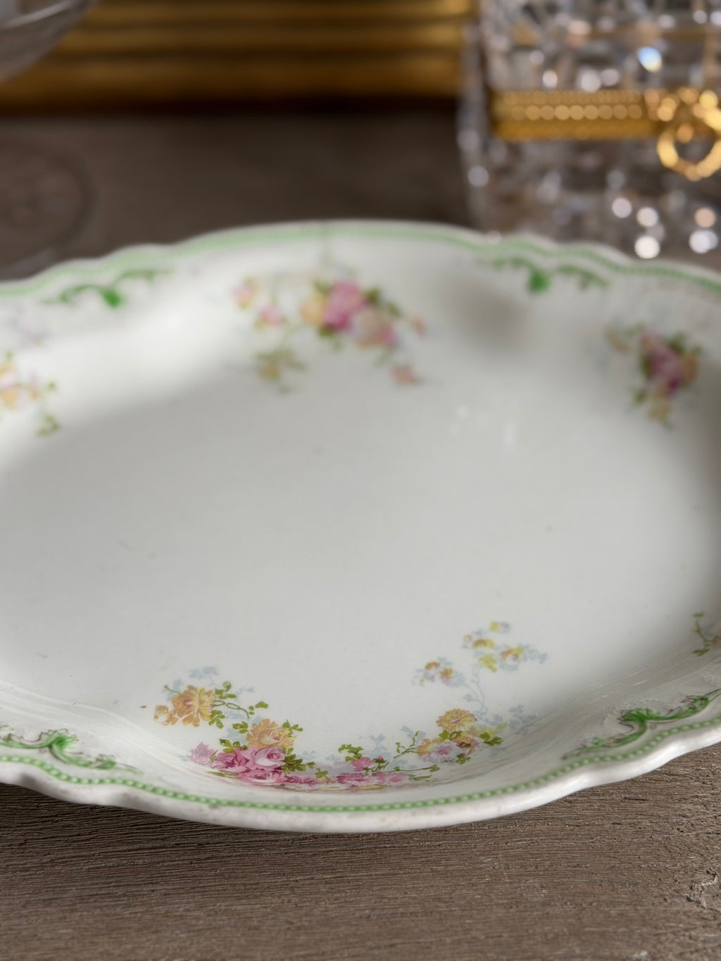 Antique English Vanity Tray 12” long