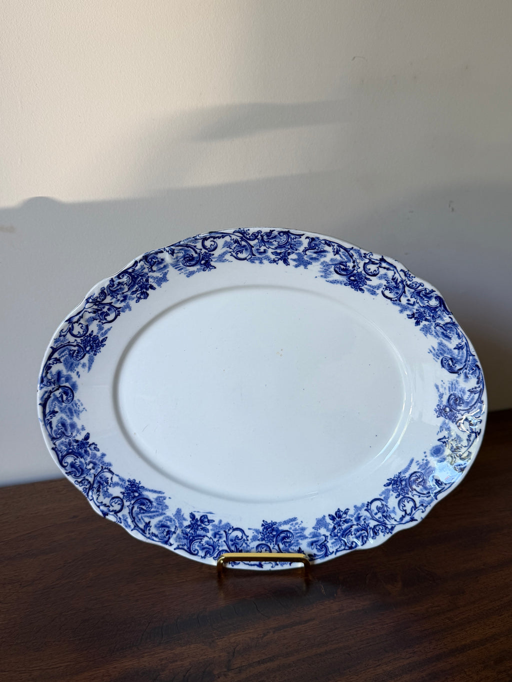 Antique Flow Blue Platter
