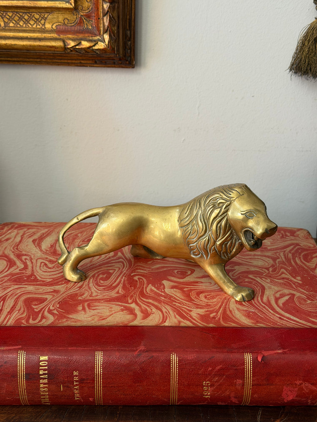 Brass Lion from The Cotswolds 7” long