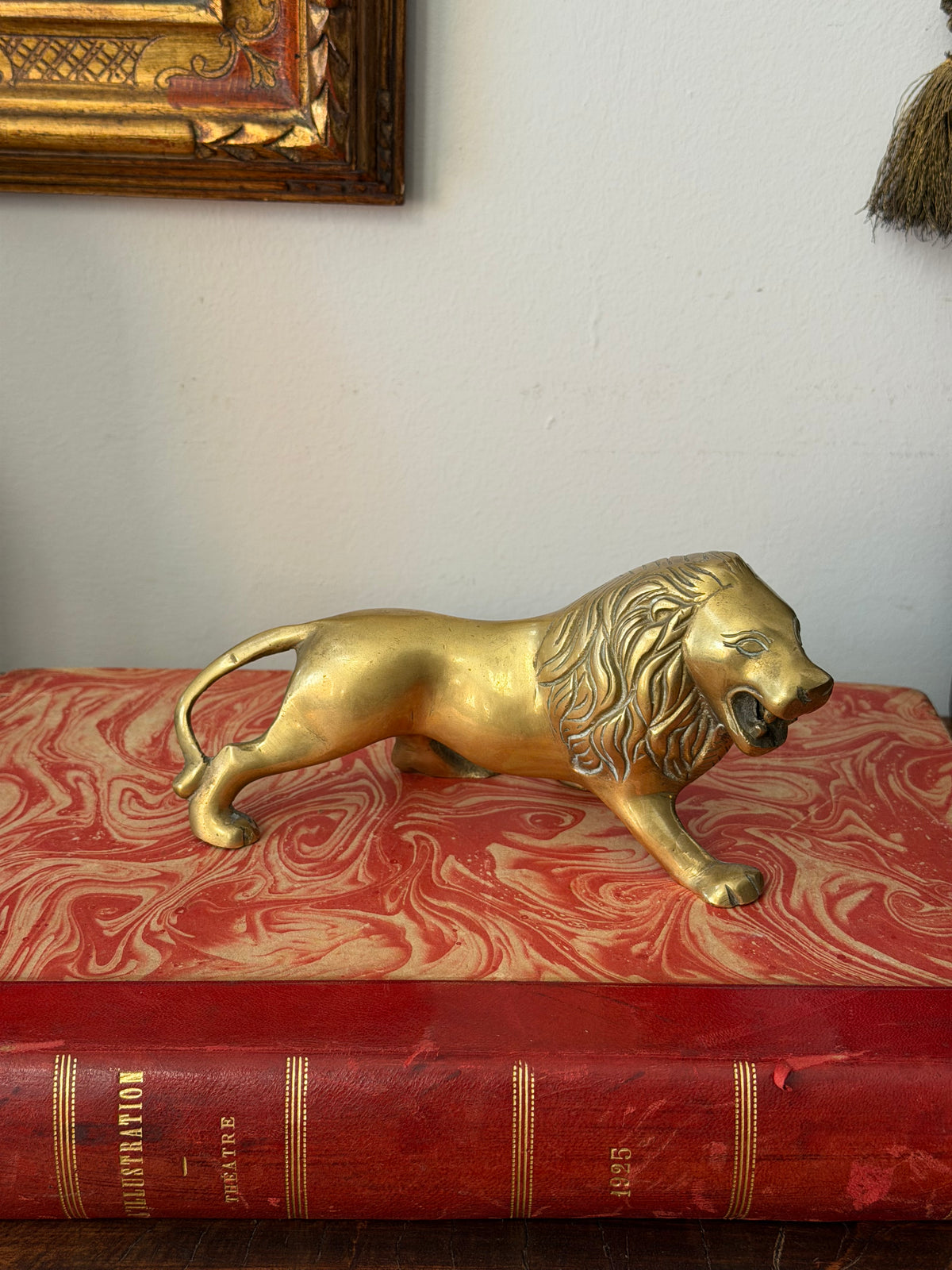 Brass Lion from The Cotswolds 7” long