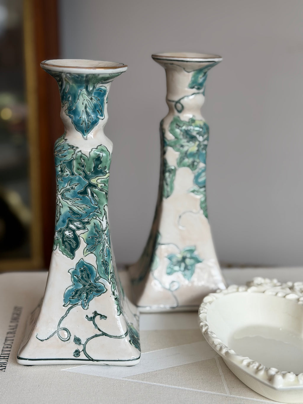 Vintage Chinese Candlesticks
