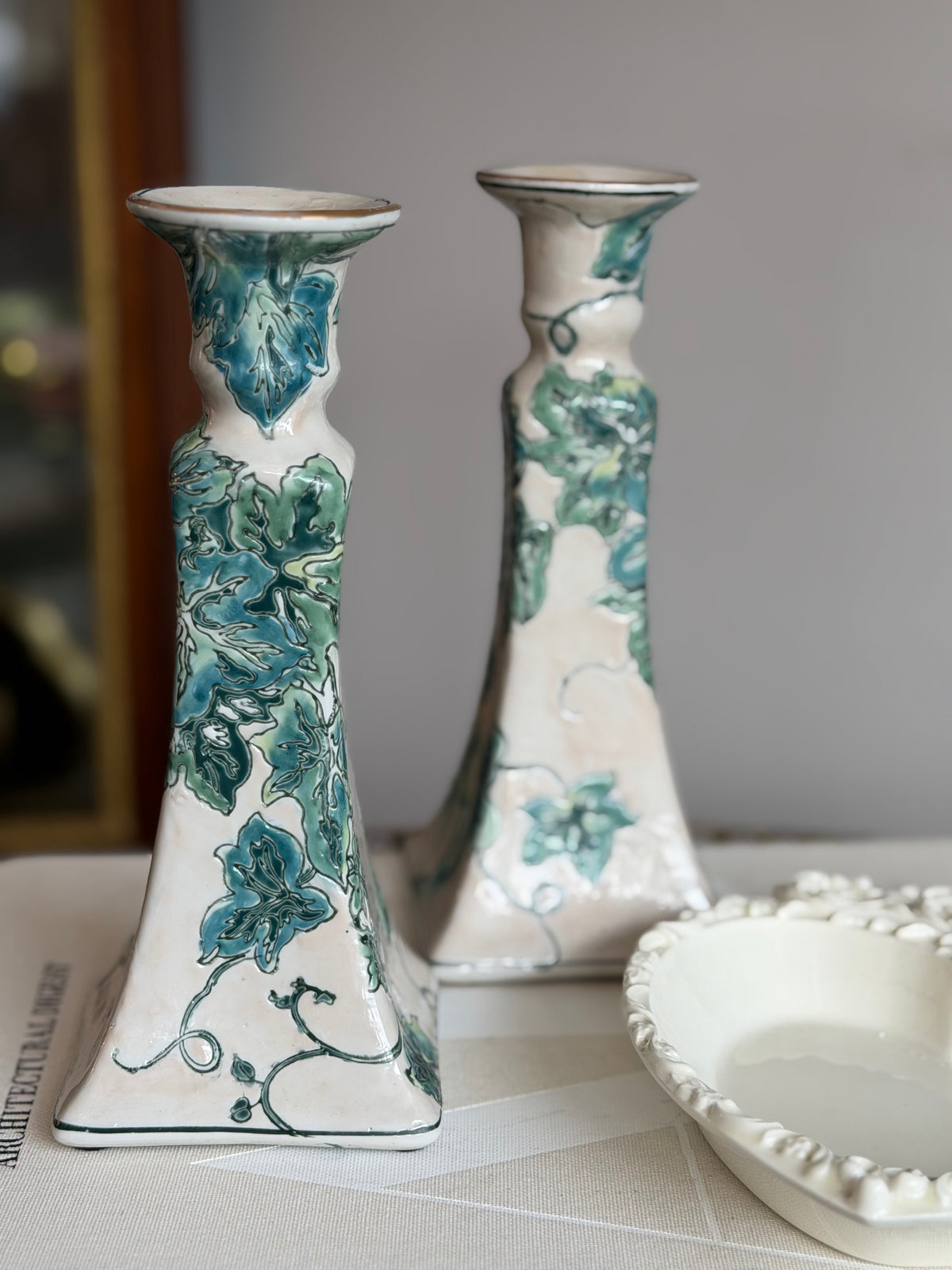 Vintage Chinese Candlesticks