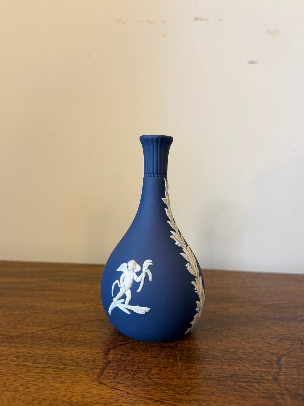 Navy Wedgwood Bud Vase