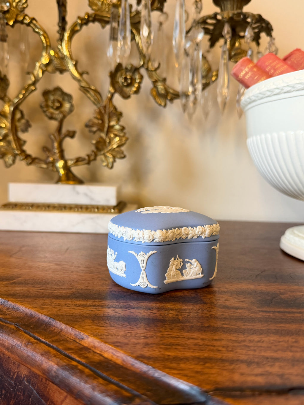 Light Blue Wedgwood Trinket Box