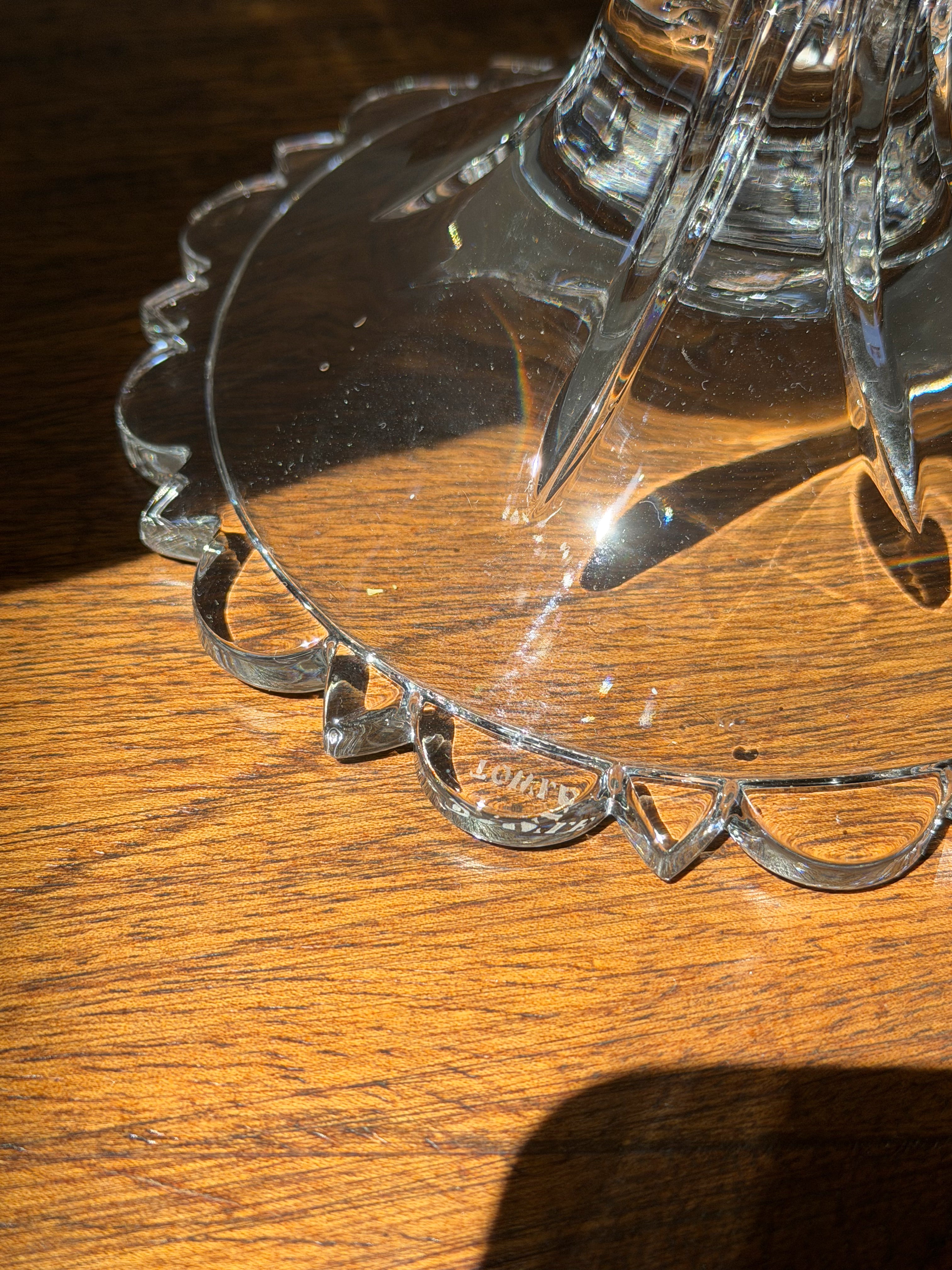 TOWLE Fan Cut Crystal Vases