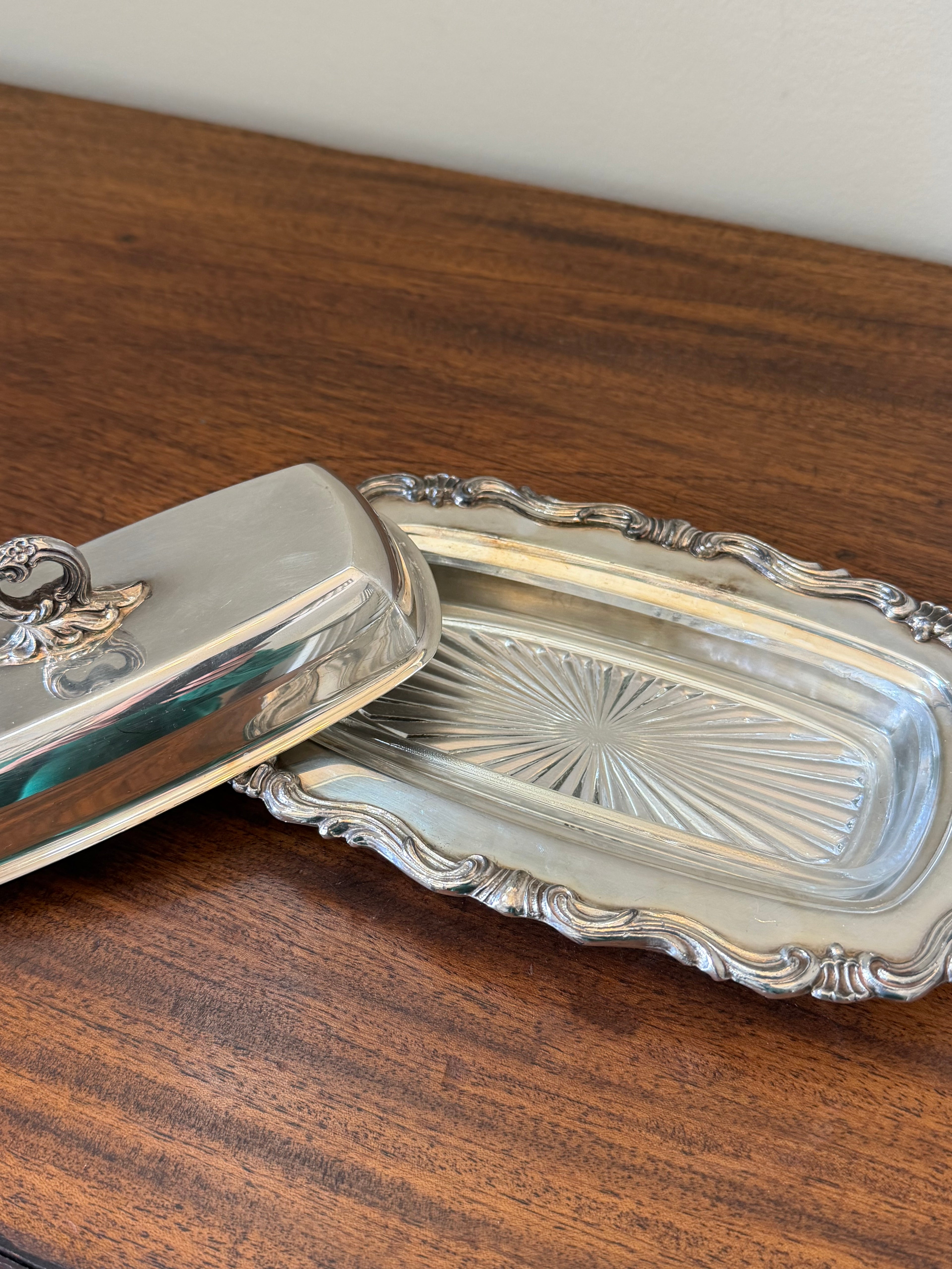 FB Rogers Midcentury Butter Dish