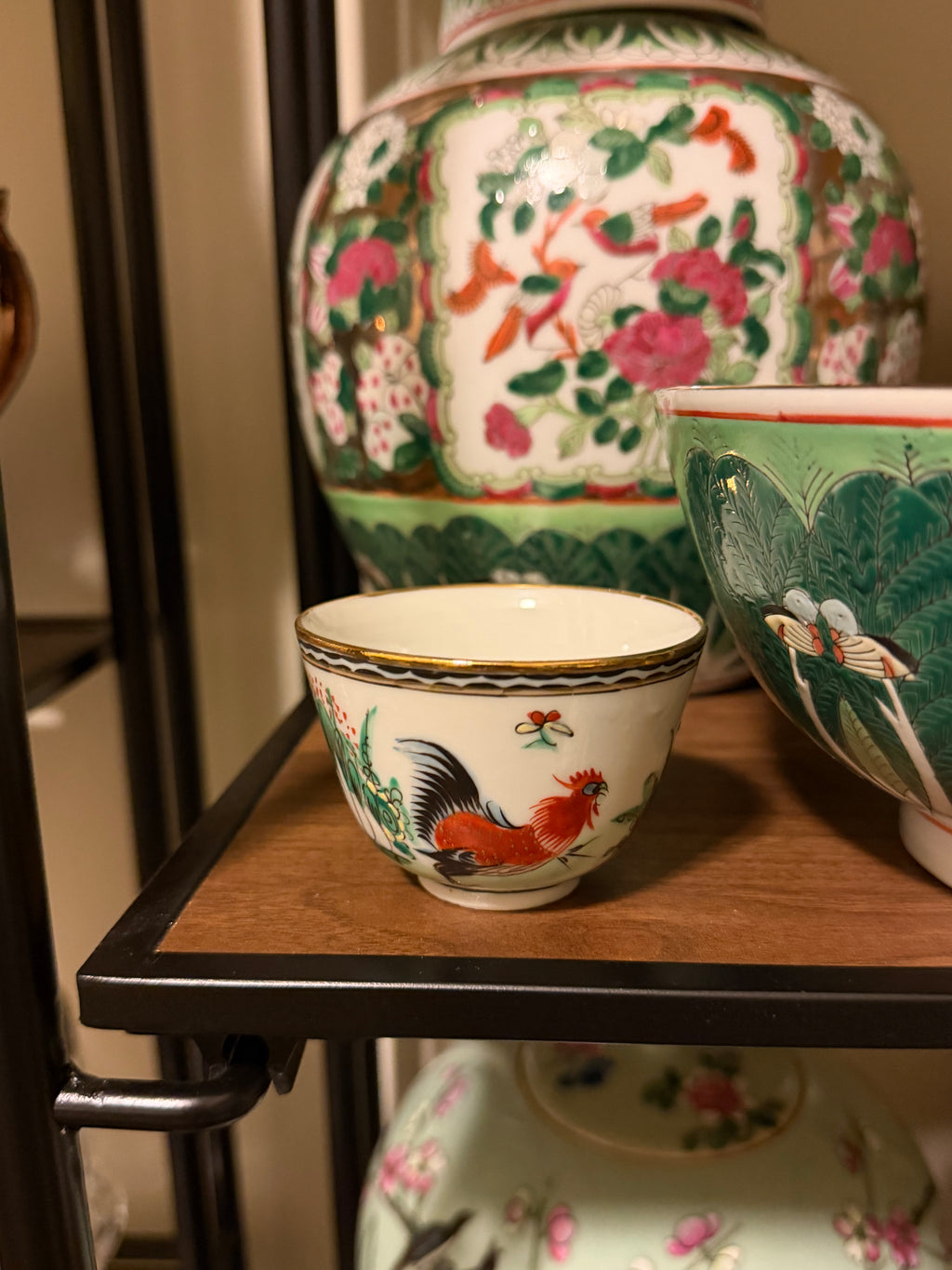 Chinese Rooster & Bokchoy Small Cups