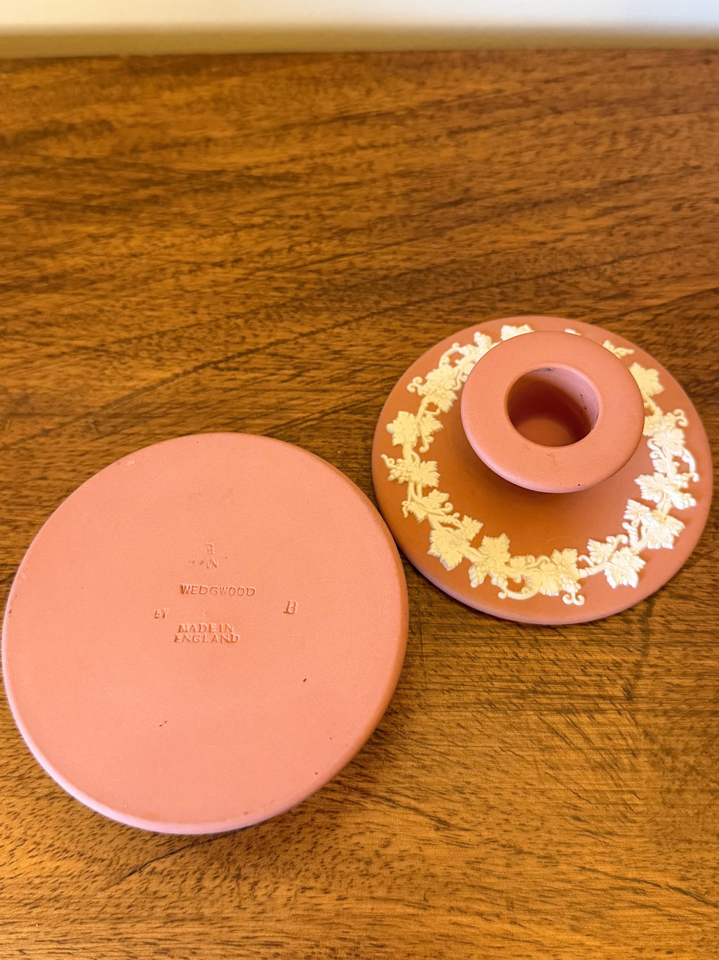 Terracotta Wedgwood Candlesticks