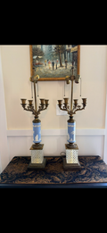 Pair of Wedgwood Candelabra Lamps