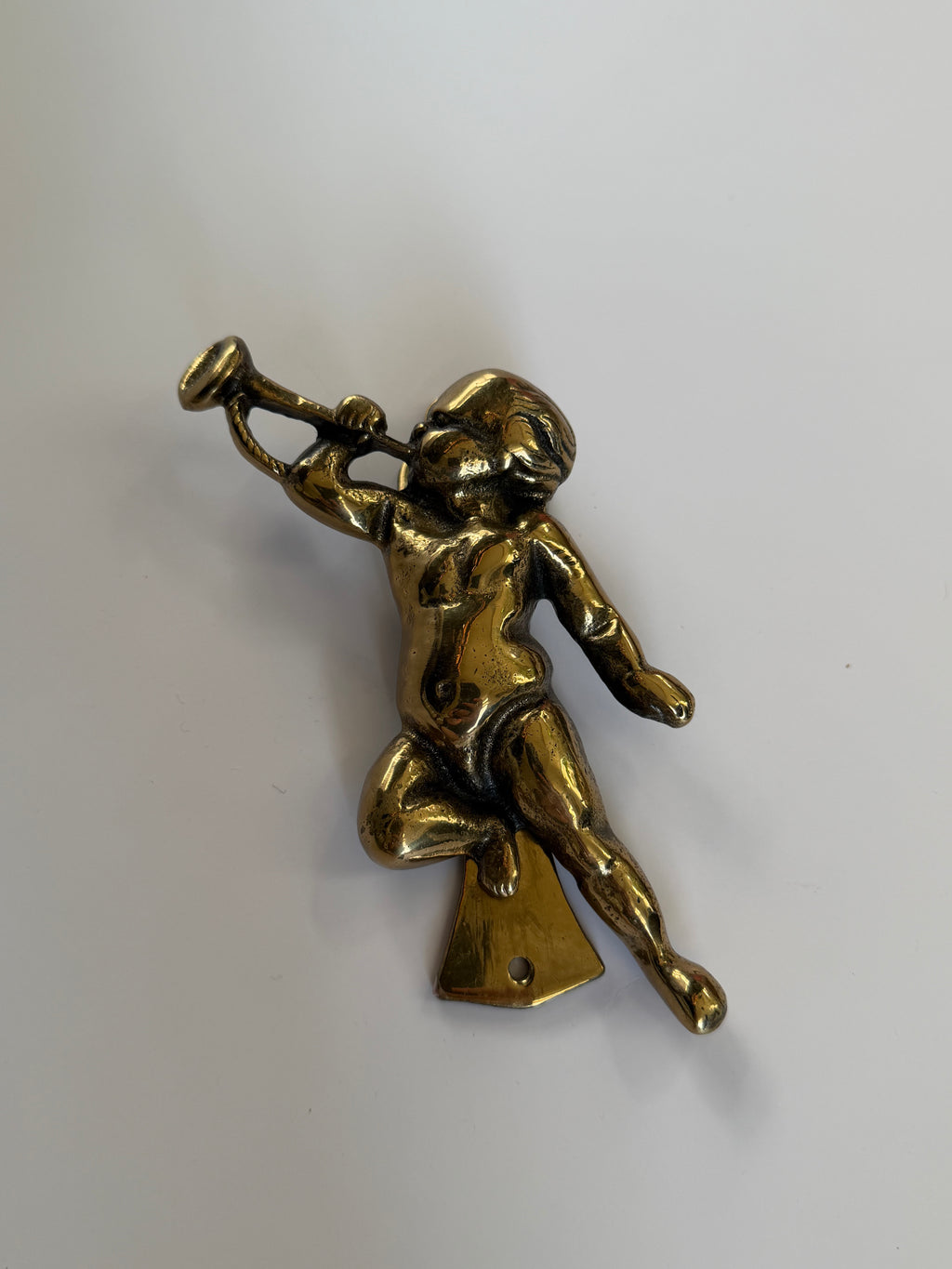 Brass Cherub Door Knocker