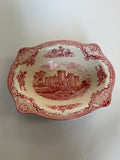 Antique Johnson Bros Red Transferware Bowl