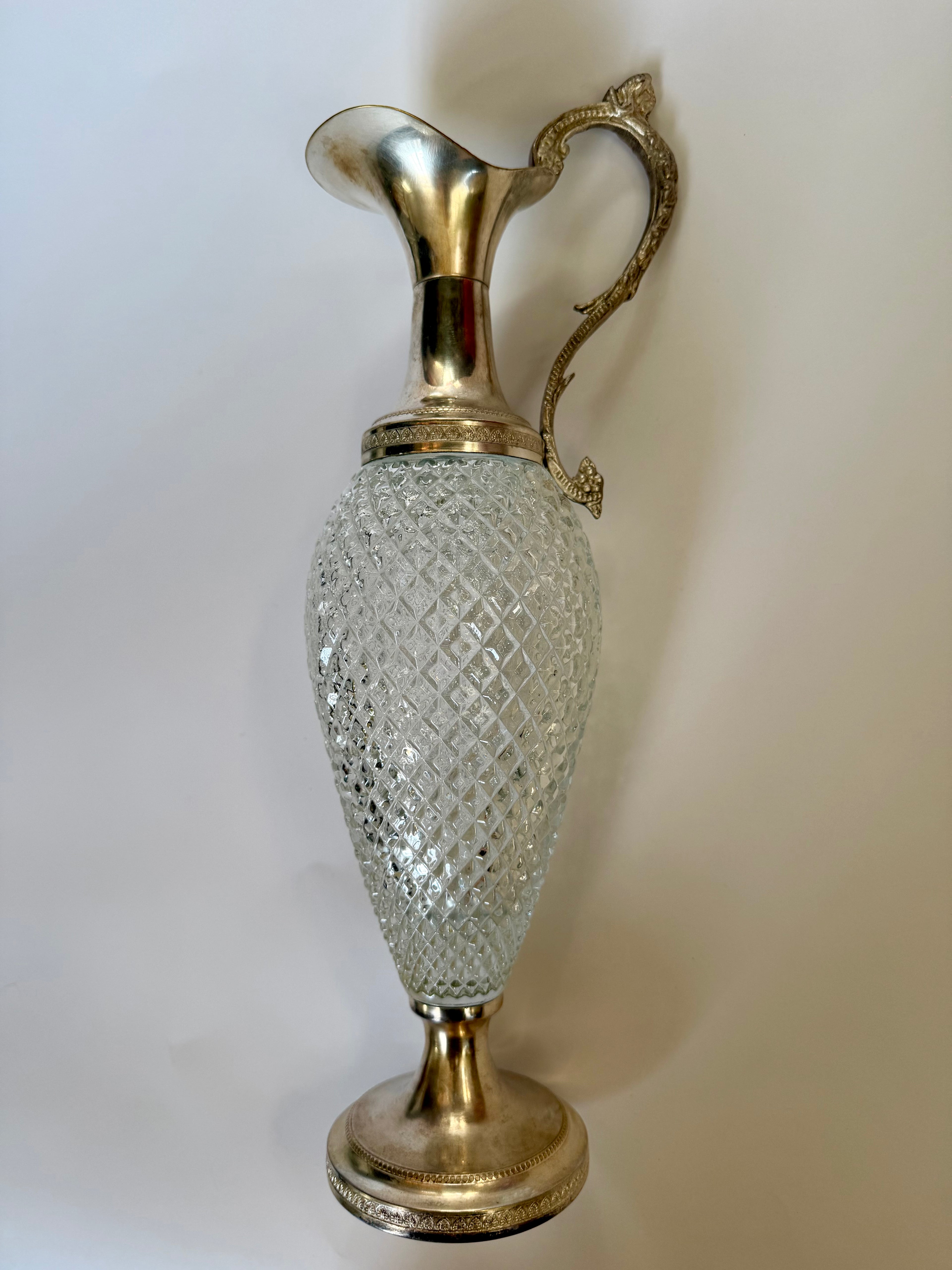 Vintage Italian Cut Carafe