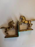 Brass Horse Bookends