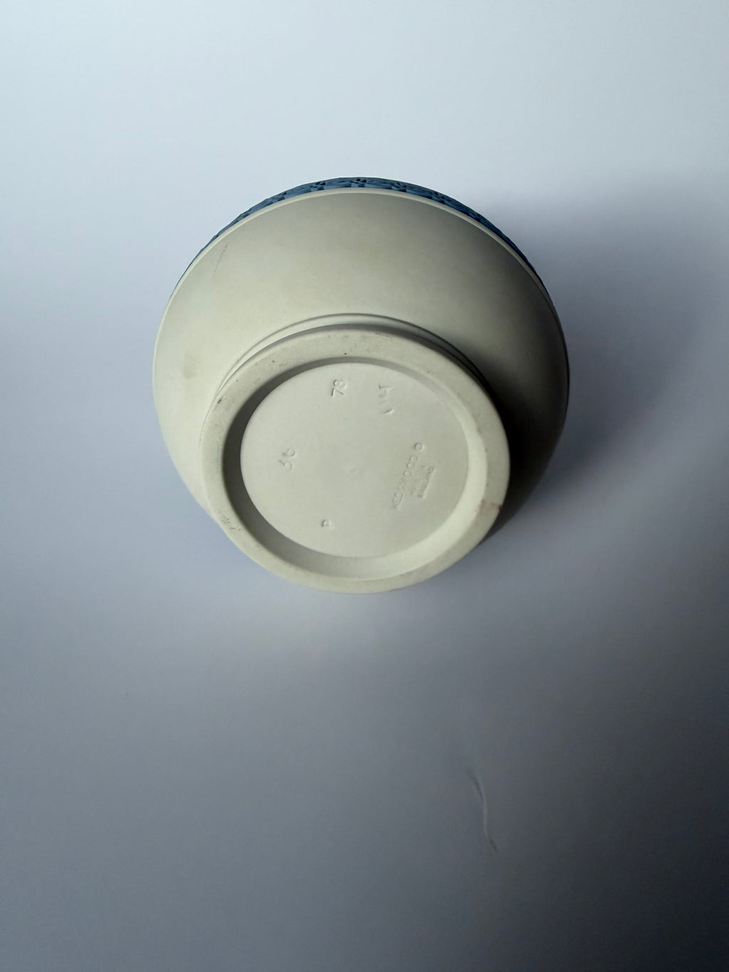 Reverse Blue on Cream Wedgwood Pitcher