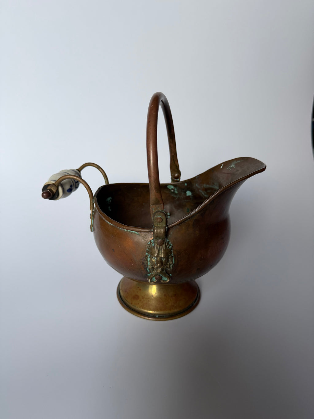 Copper and Brass Coal Scuttle