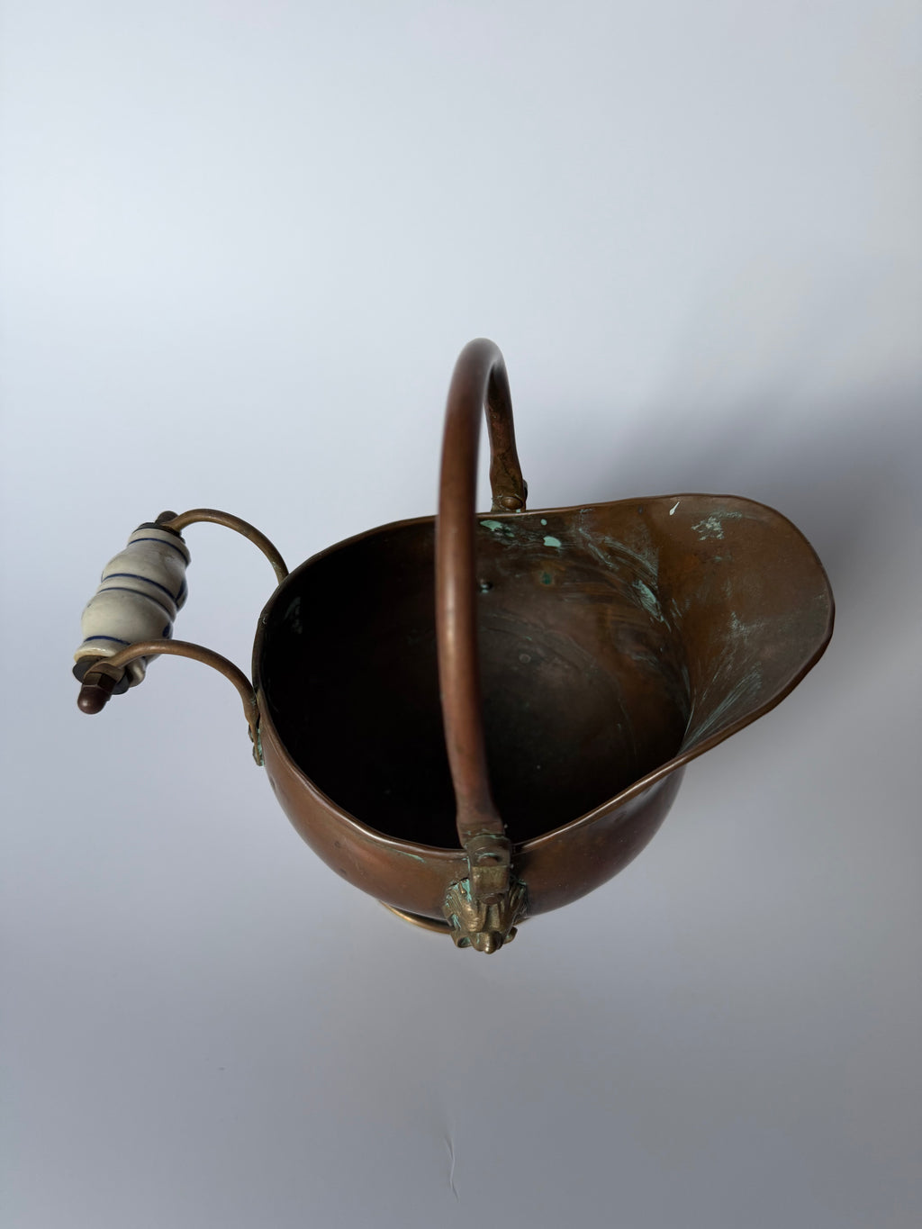 Copper and Brass Coal Scuttle