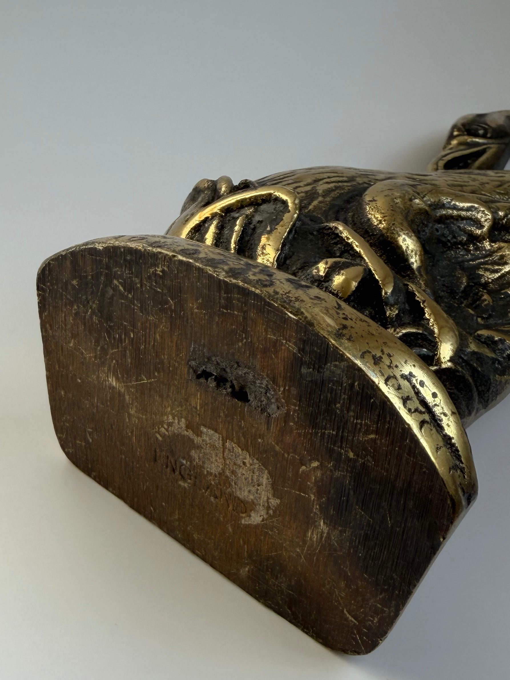 Brass Swan Doorstop or Bookend