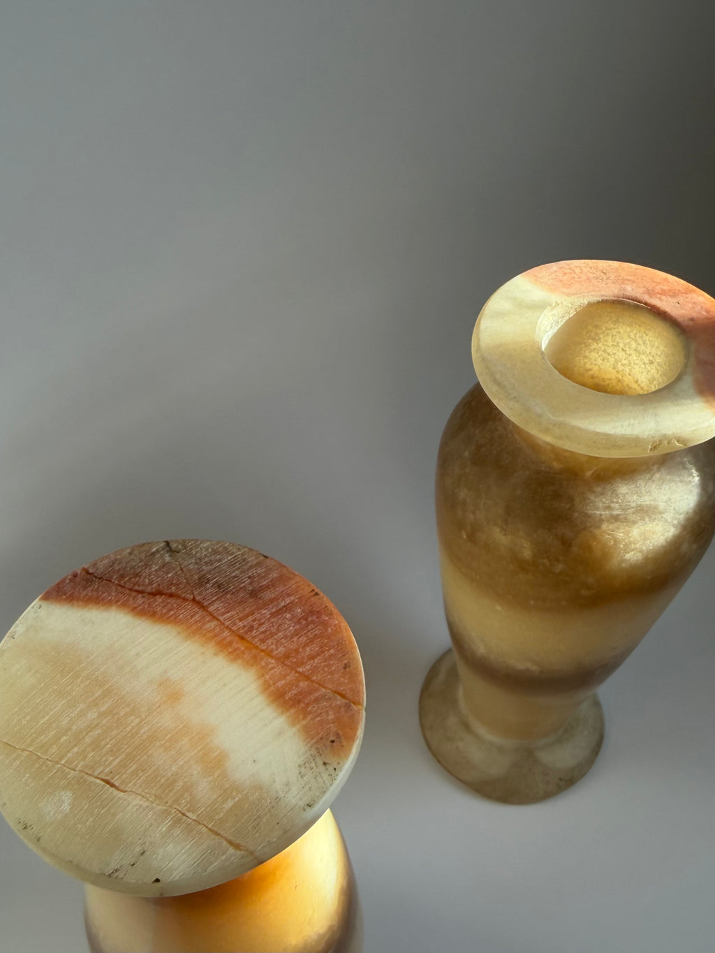 Pair of Alabaster Vases