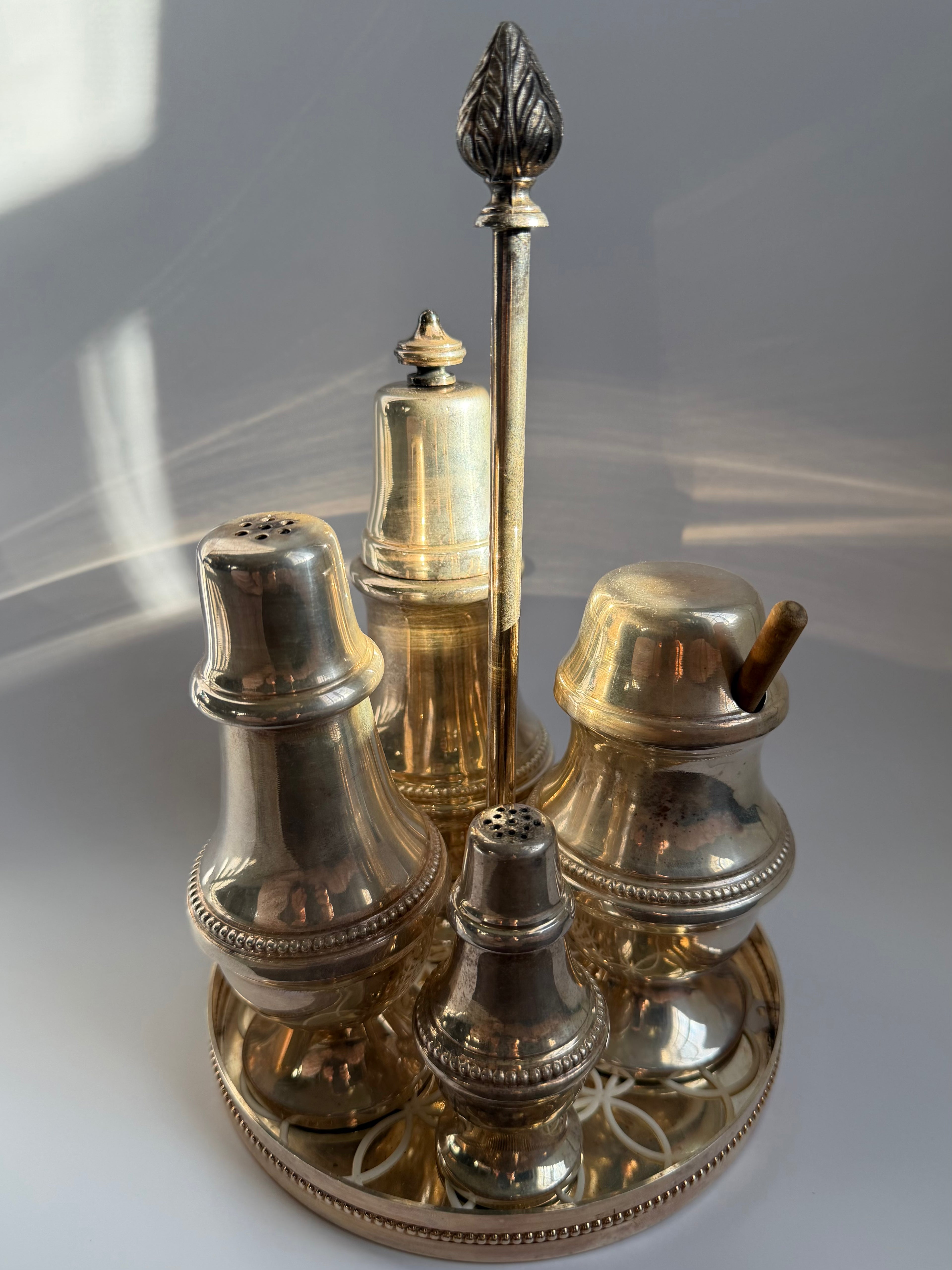 Silver Condiment Server