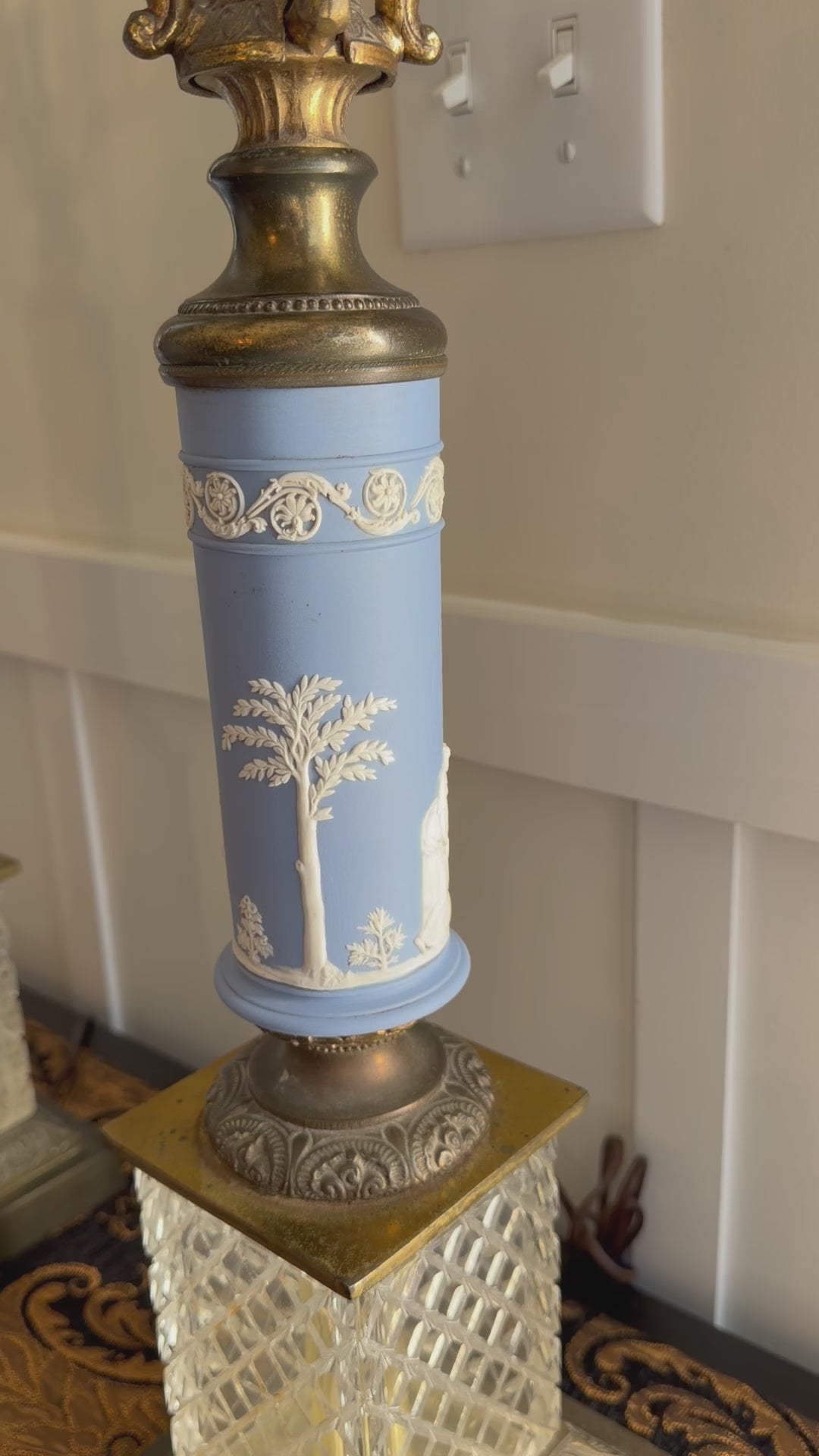 Pair of Wedgwood Candelabra Lamps