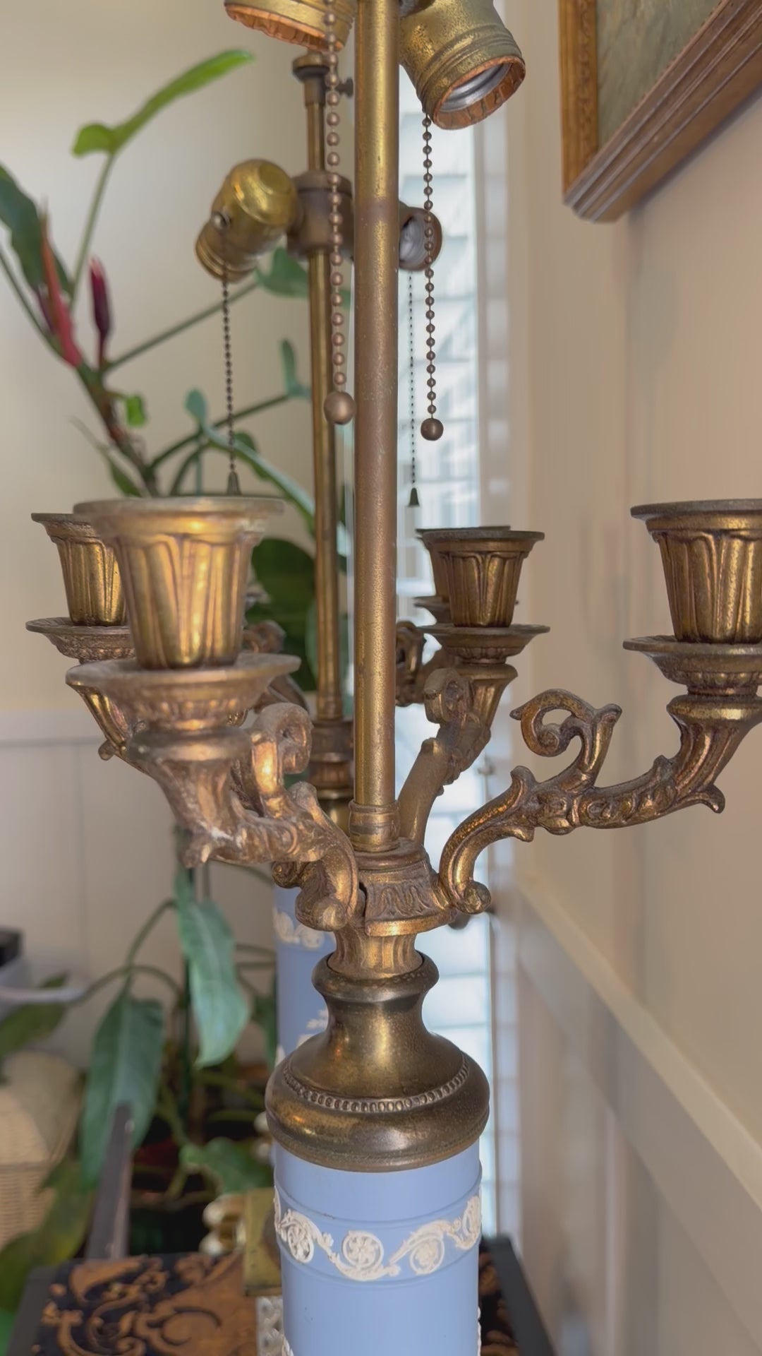 Pair of Wedgwood Candelabra Lamps